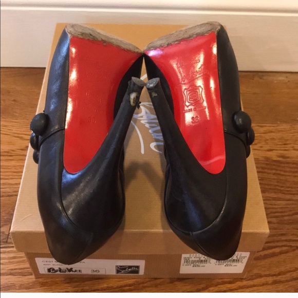 Christian Louboutin C’est Moi 120 Nappa Shoe Boots - Picture 6 of 8